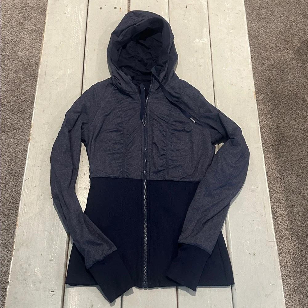 Lululemon Dance Studio Jacket III Inkwell Navy Reversible sz 6 - Picture 6 of 8